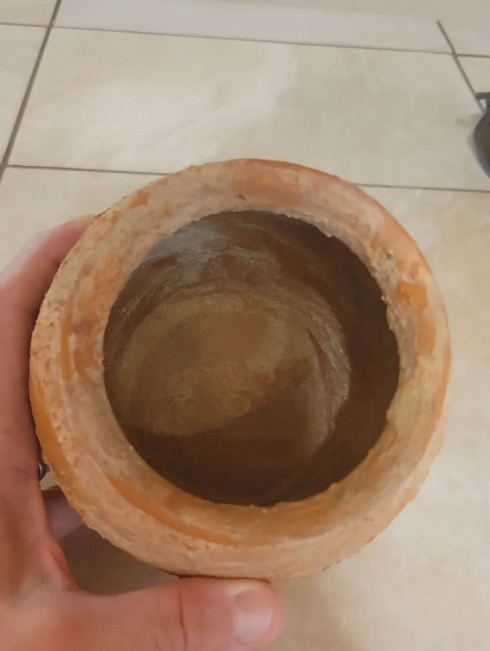 Vintage Textured Terracotta Clay Pot Vase
